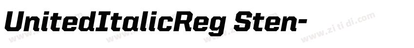 UnitedItalicReg Sten字体转换